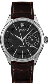 Rolex Cellini Date Domed & Fluted Double Bezel Men's Watch 50519