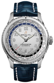 Breitling Navitimer Aviator 8 Unitime 43mm Silver Dial Men's Watch AB3521U01G1P2