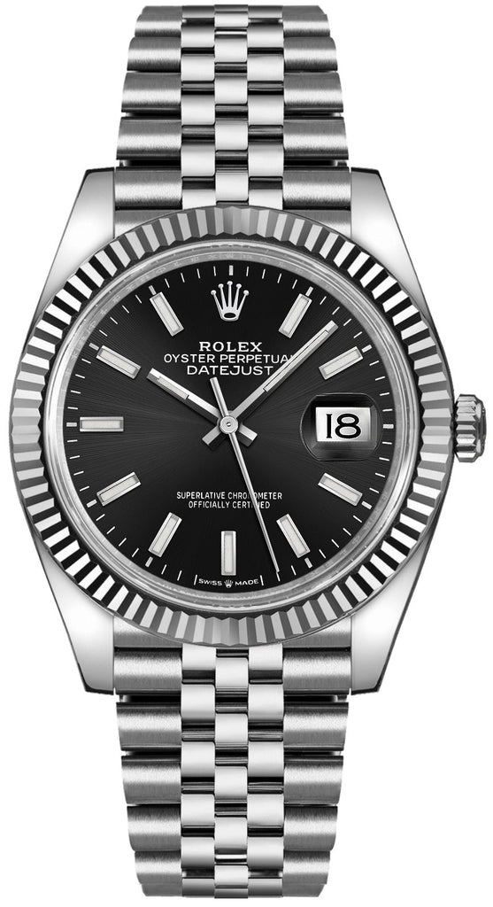 Rolex Datejust 36 Black Dial Jubilee Bracelet Luxury Watch 126234-0015