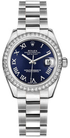 Rolex Datejust 31 Blue Dial White Gold Women's Watch 178384-0058