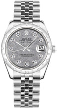 Load image into Gallery viewer, Rolex Datejust 31 Meteorite Grey Dial Diamond Watch 178344-0020