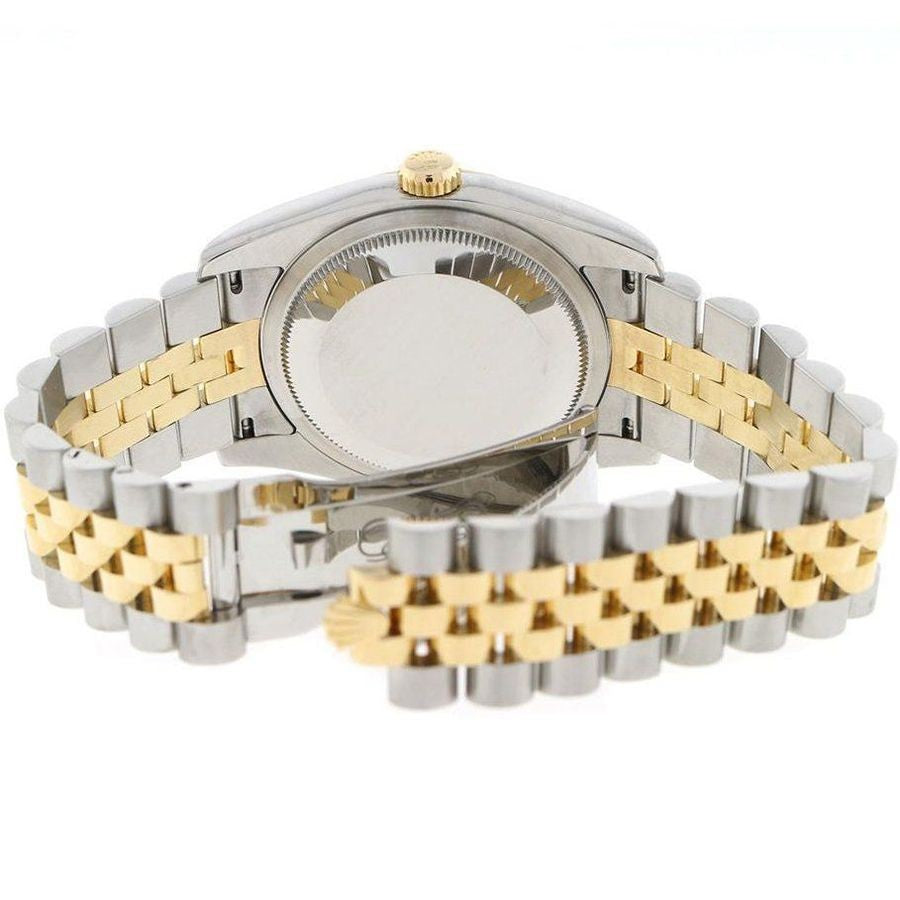 Rolex Datejust 36 Champagne Diamond Dial Watch 116233-0150