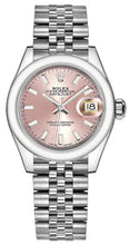 Load image into Gallery viewer, Rolex Lady-Datejust 28 Pink Dial Jubilee Bracelet Watch 279160-0001