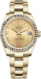 Rolex Datejust 31 Solid Yellow Gold Women's Watch 178278-0133
