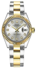 Load image into Gallery viewer, Rolex Lady-Datejust 28 Silver Diamond Gold &amp; Steel Women's Watch 279173-0008