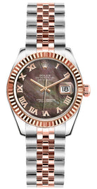 Rolex Lady-Datejust 26 Solid 18K Rose Gold & Steel Women's Watch 179171