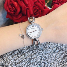 Load image into Gallery viewer, Bulova Crystal Collection Mother of Pearl Dial Silver Steel Strap Watch for Women - 96L223
