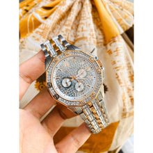 Load image into Gallery viewer, Bulova Octova Crystal Silver Dial Two Tone Steel Strap Watch for Men - 98C133