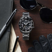 Load image into Gallery viewer, Seiko Prosprex Dark Depths GMT Automatic Black Dial Silver Steel Strap Watch For Men - SPB383J1