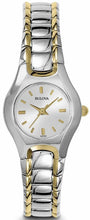 Load image into Gallery viewer, Bulova Classic White Dial Two Tone Steel Strap Watch for Women - 98T84