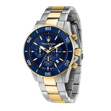 Load image into Gallery viewer, Maserati Competizione Chronograph Blue Dial Two Tone Steel Strap Watch For Men - R8873600006