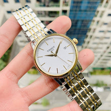 Load image into Gallery viewer, Tissot T Classic Carson Quartz White Dial Two Tone Steel Strap Watch for Men - T085.410.22.011.00