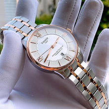 Load image into Gallery viewer, Tissot Chemin des Tourelles Powermatic 80 Silver Dial Two Tone Steel Strap Watch for Men - T099.407.22.038.02