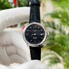 Load image into Gallery viewer, Tissot Le Locle Automatic Lady Black Dial Black Leather Strap Watch for Women - T41.1.123.57