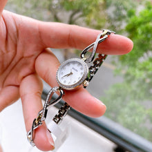 Load image into Gallery viewer, Bulova Analog Crystals Mother of Pearl Dial Silver Steel Strap Watch for Women - 98X109