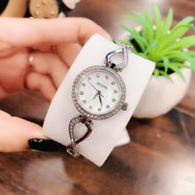 Load image into Gallery viewer, Bulova Crystals Quartz Mother of Pearl Dial Silver Steel Strap Watch for Women - 96X129
