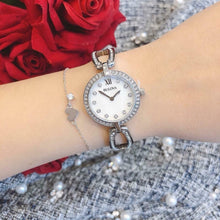 Load image into Gallery viewer, Bulova Crystals Quartz Mother of Pearl Dial Silver Steel Strap Watch for Women - 96X129