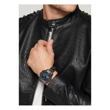 Load image into Gallery viewer, Maserati Successo Chronograph Blue Dial Black Steel Strap Watch For Men - R8873621005