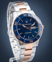 Load image into Gallery viewer, Maserati Competizione Automatic Blue Dial Two Tone Steel Strap Watch For Men - R8823100001